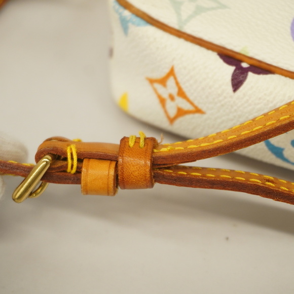 Louis Vuitton Monogram Multicolor Pochette Accessoir Shoulder Bag White - Picture 7 of 15